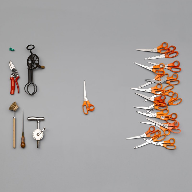 Arrangement von Werkzeugen aus der Sammlung No Name Design von Franco Clivio