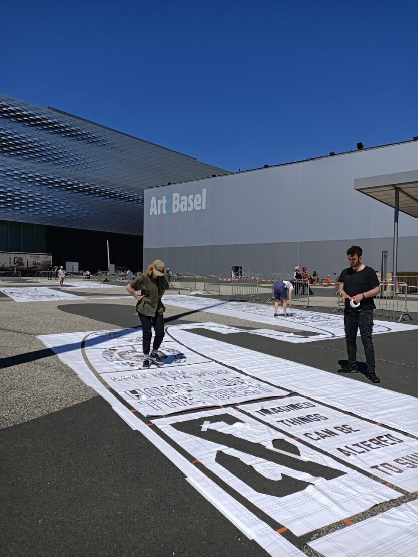 Art Basel 2022 – Messeplatz Projekt in the Making. Friday 10 June 2022, photo claudius krucker | artagenda.com