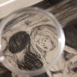 Kunstmuseum Basel The Acid Lab 2023 - Edvard Munch (1863–1944), Mädchen auf einer Landungsbrücke, 1903, Linienradierung und Kaltnadel, Kunstmuseum Basel, Kupferstichkabinett, Inv. 1950.264, Ankauf 1950