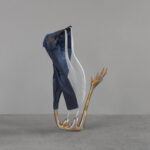 Kunstzone Lokremise St.Gallen Camille Henrot 2023,-end-of-me,-2021,-bronze,-kunststoffrohre,-jeans,-foto-annik-wetter,-©-adagp-camille-henrot,-courtesy-die-kuenstlerin-und-h