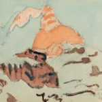 Cuno Amiet: Winterlandschaft, Schwarzmönch und Jungfrau, 1929. Privatbesitz